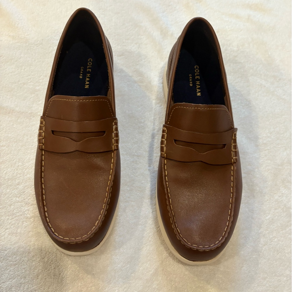 Cole Haan Men's Tan Leather Loafers